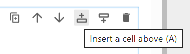 Insert cell above