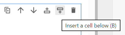 Insert cell below