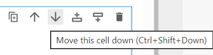 Move cell down